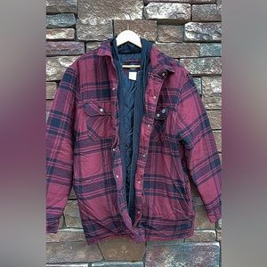 Red and black flannel jacket